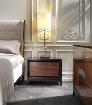 SEGRETI S190 - Rectangular wooden bedside table with drawers by Arte Brotto - view 3